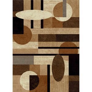 Home Dynamix Area Rugs: Tribeca Rugs: 5376-500 Brown: 3' 3" x 4' 7" Rectangle